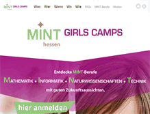 Tablet Screenshot of mint-girls-camps.de